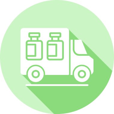 dağıtım kamyonu vektör simgesi modern basit tasarım