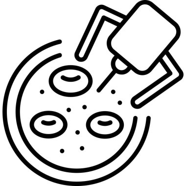 Yiyecek içeceği. Basit resimleme