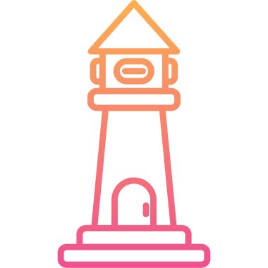 Fener. Web simgesi basit illüstrasyon