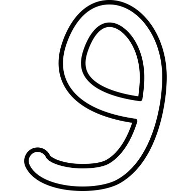 anahat biçiminde sekiz yazı tipi harfi simgesi