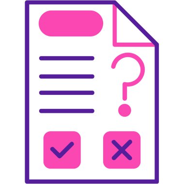 Kontrol listesi simgesi vektör illüstrasyonu