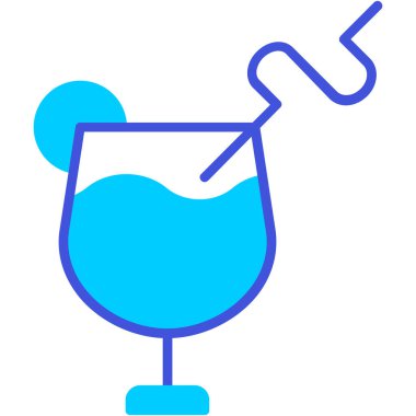 alkollü kokteyl ikonu - taslak biçiminde