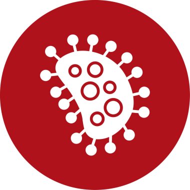 Coronavirus covid 19 simgesi taslak biçiminde