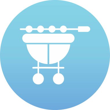 Bir bisiklet simgesinin vektör illüstrasyonu