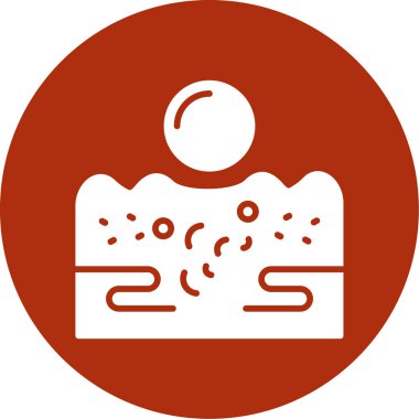 Yemek. Web simgesi basit illüstrasyon