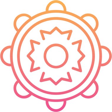 çiçek simgesi vektör illüstrasyonu