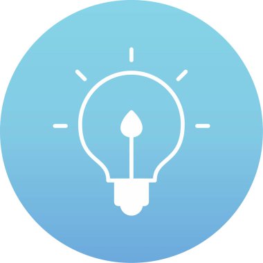 ampul simgesi vektör illüstrasyonu