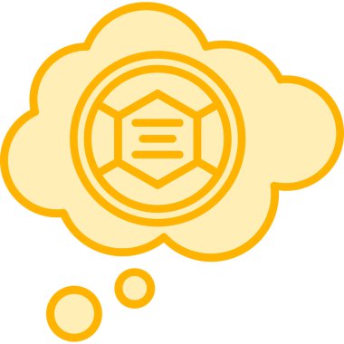 Sarı ve mavi soyut bir simgenin arka planının vektör çizimi