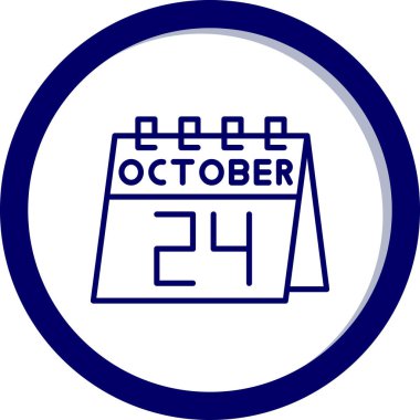 Takvim simgesinin vektör illüstrasyonu