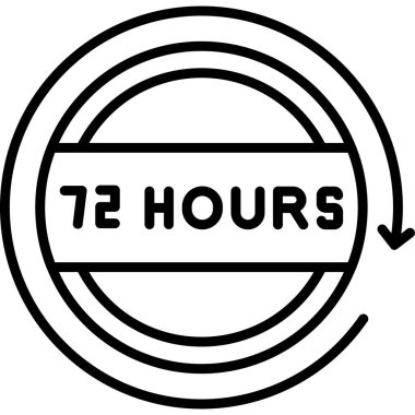 Saatlerce. Web simgesi basit tasarım