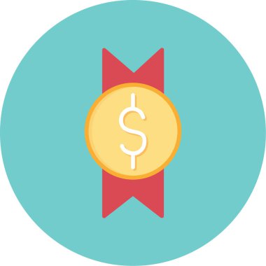 Para için. Web simgesi basit illüstrasyon