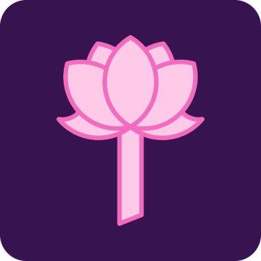 çiçek simgesi vektör illüstrasyonu