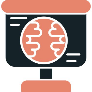 Monitör. Web simgesi basit tasarım