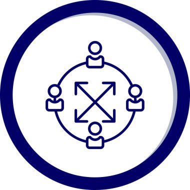 İnsan simgesinin vektör illüstrasyonu