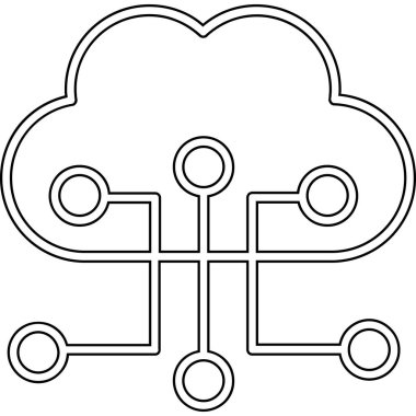 bulut hesap yapmak teknoloji simgesi