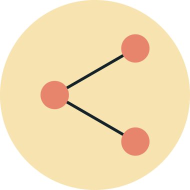 şebeke. Web simgesi basit illüstrasyon