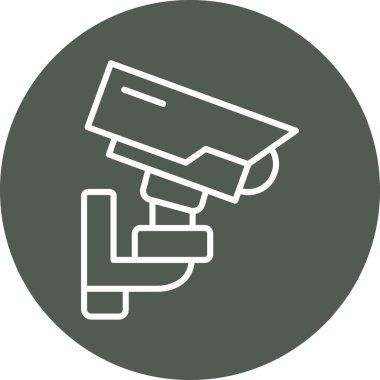 Vektör CCTV kamera simgesi