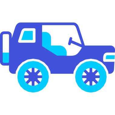 araba simgesi vektör illüstrasyonu