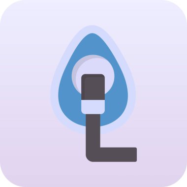 Su damlası ikonu. vektör illüstrasyonu