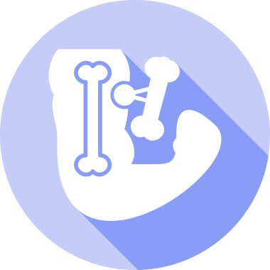 Bir kemik çiziminin vektör çizimi