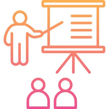 Sunum. Web simgesi basit tasarım