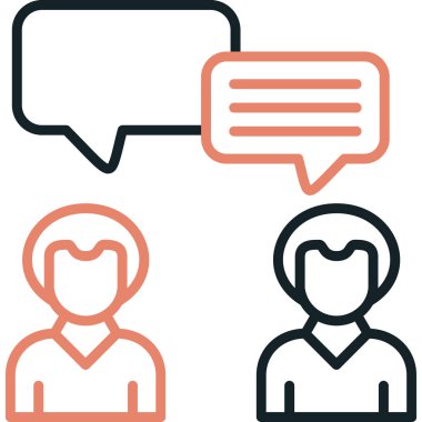 İnsan simgelerinin vektör çizimi