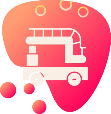 Kamyon. Web simgesi basit illüstrasyon