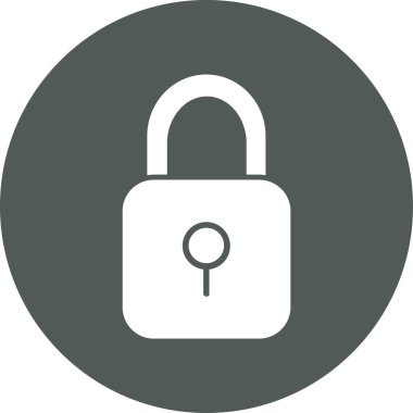 kilit simgesi, vektör illüstrasyonu