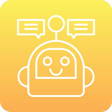 Sohbet simgesi, vektör çizimi