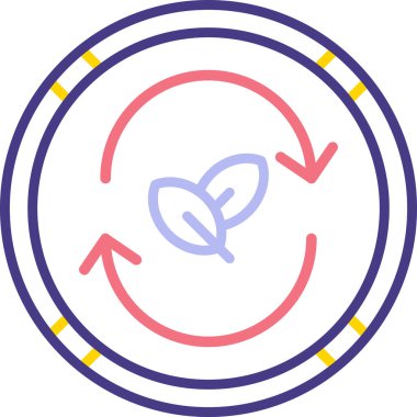 Yaprak. Web simgesi basit illüstrasyon