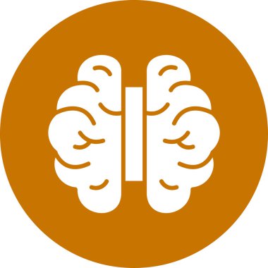 beyin ikonu vektör illüstrasyonu