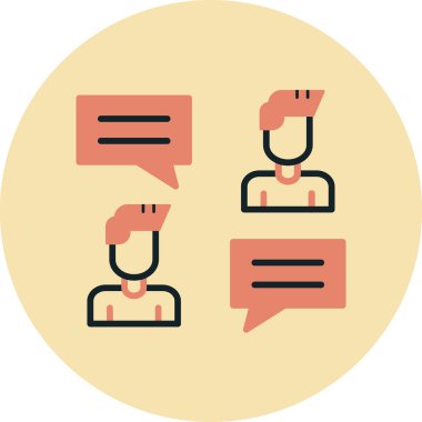 konuşma balonu simgesi, vektör illüstrasyonu