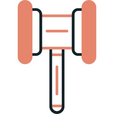 Dumbbell modern ikon vektör çizimi