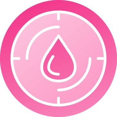 Modern kan damlası simgesinin vektör çizimi