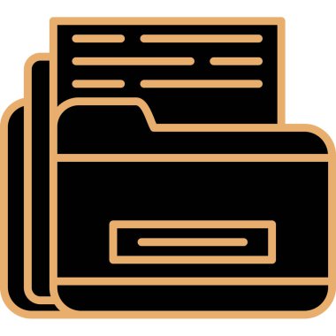 Belge. Web simgesi basit illüstrasyon