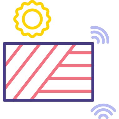 Bir bayrağın vektör illüstrasyonu