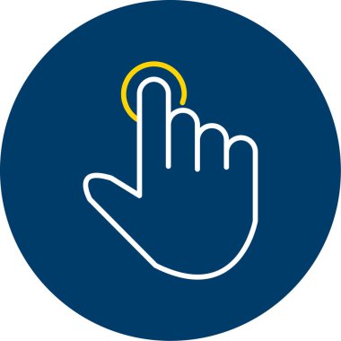 El imleç simgesi. vektör illüstrasyonu