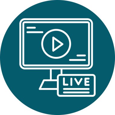 canlı vektör simgesi modern basit tasarım çizimi