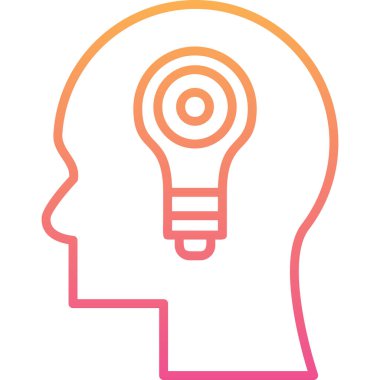 Ampul. Web simgesi basit illüstrasyon