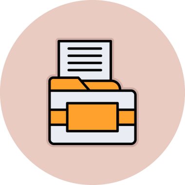 Dosya. Web simgesi basit illüstrasyon