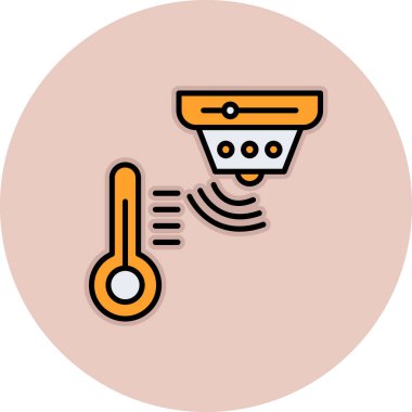 Termometre vektör simgesi modern basit vektör illüstrasyonu