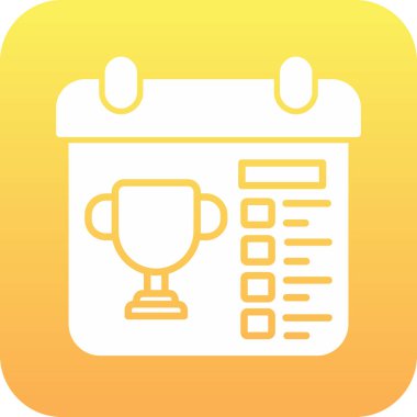 kupa simgesi, basit vektör illüstrasyonu