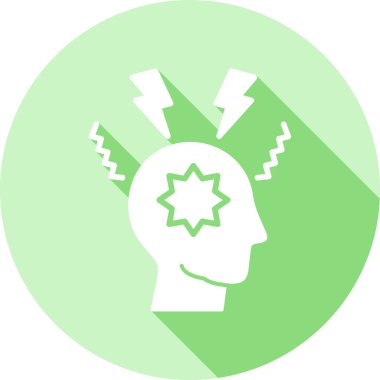 Beyin simgesi, vektör illüstrasyonu