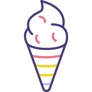dondurma vektör resimleme simgesi