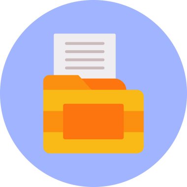 belge klasörü dosya simgesi düz biçimli