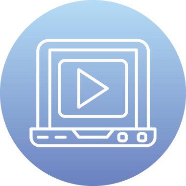 Lcd vektör simgesi modada düz