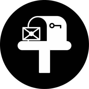 E-posta. Web simgesi basit illüstrasyon