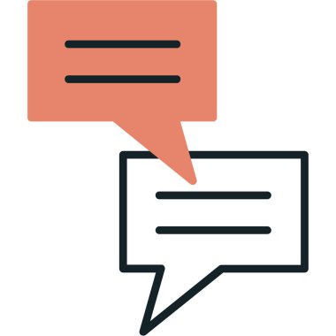 Konuş. Web simgesi basit tasarım