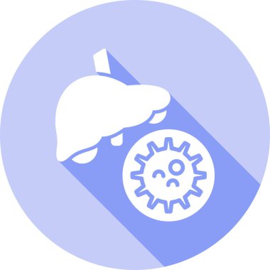 Yemek. Web simgesi basit illüstrasyon