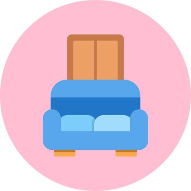 Koltuk. Web simgesi basit illüstrasyon